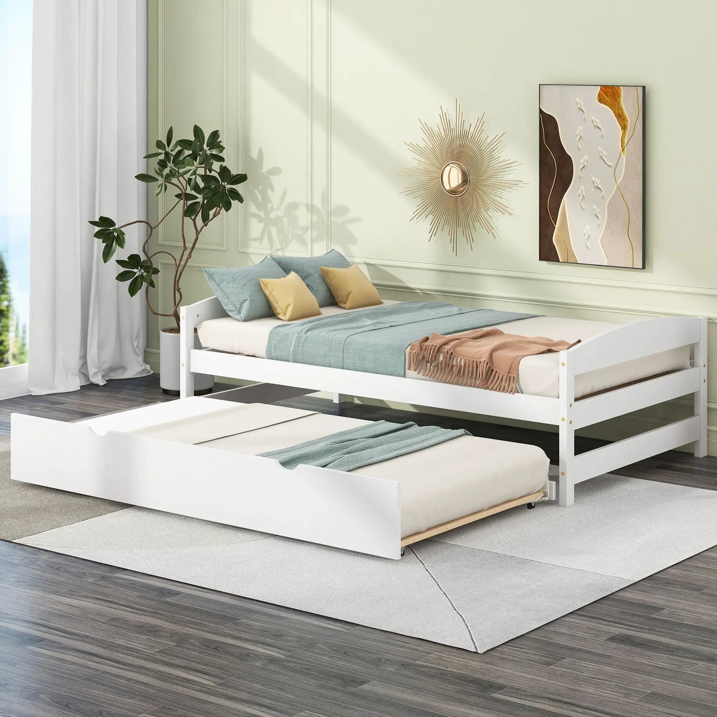 Platform Bed With Trundle by HouseOfZazla