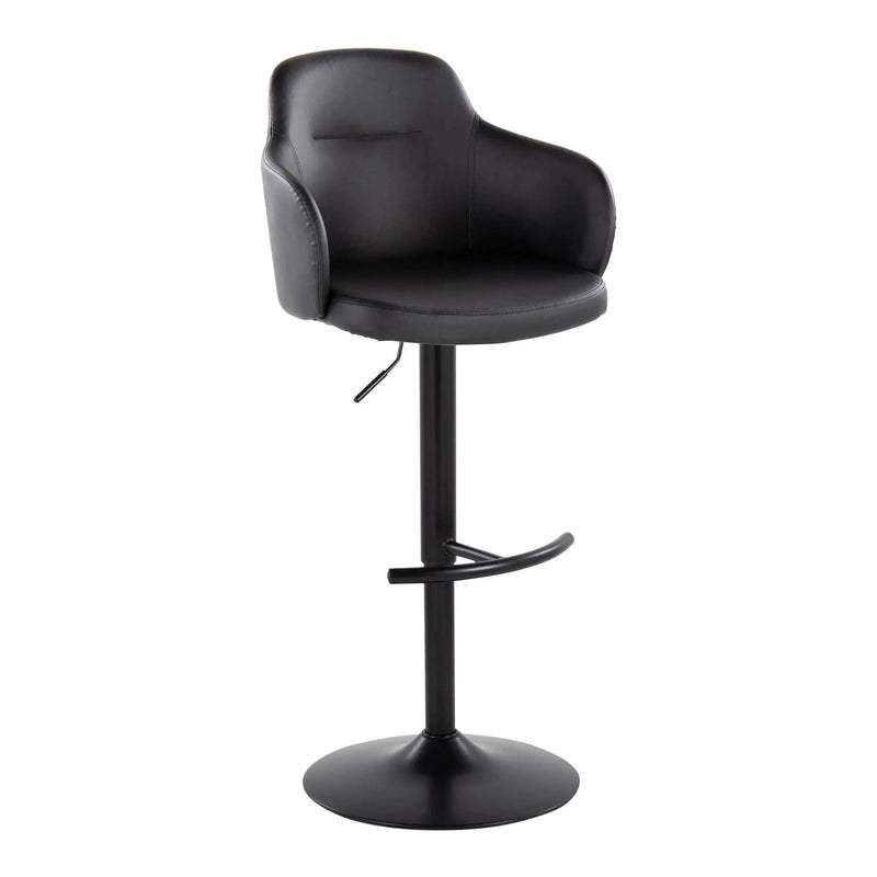 Boyne - Contemporary Adjustable Barstool With Swivel With Rounded T Footrest (Set of 2) by Unique Piece Furniture