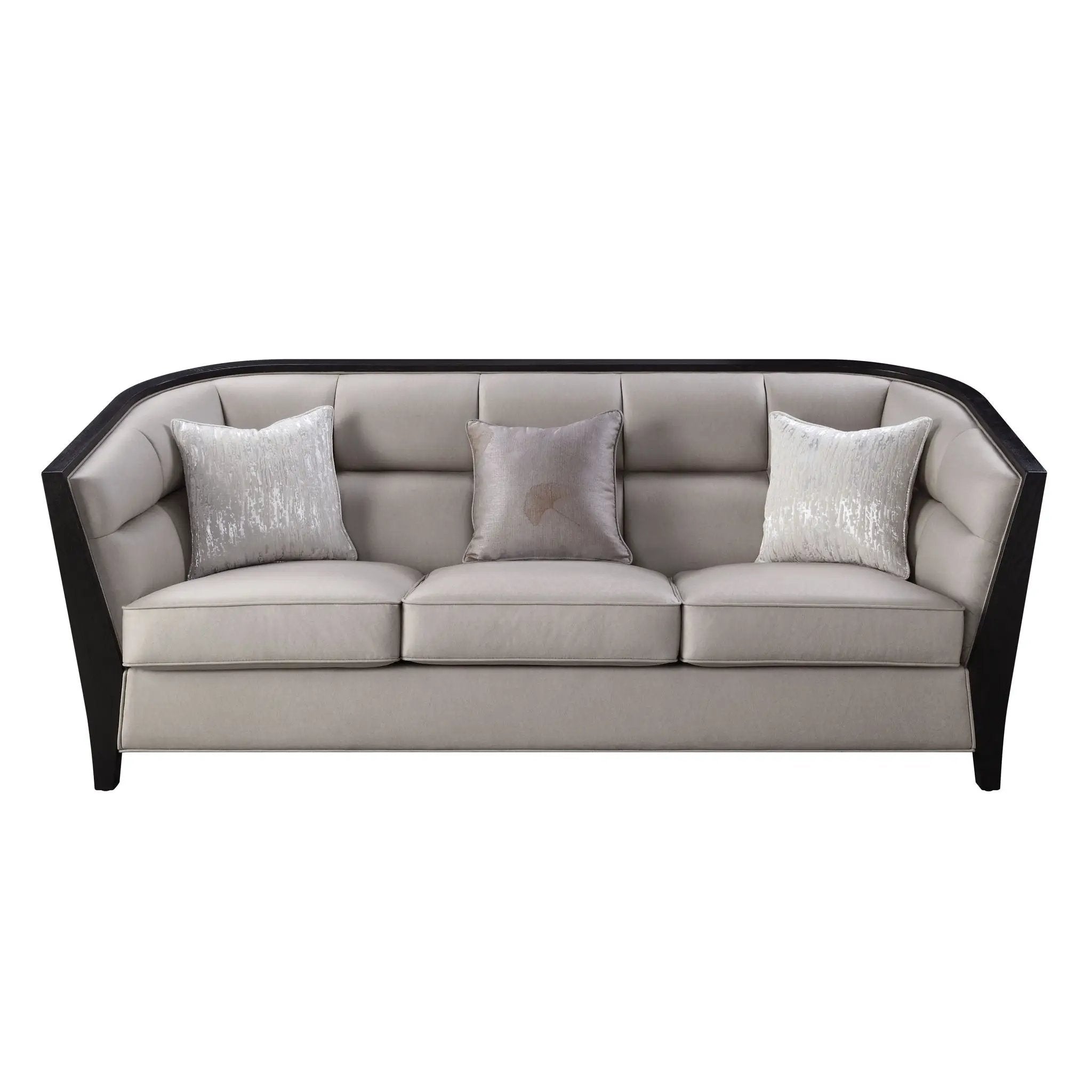 Zemocryss - Sofa With 3 Pillows - Beige Fabric by Unique Piece Furniture