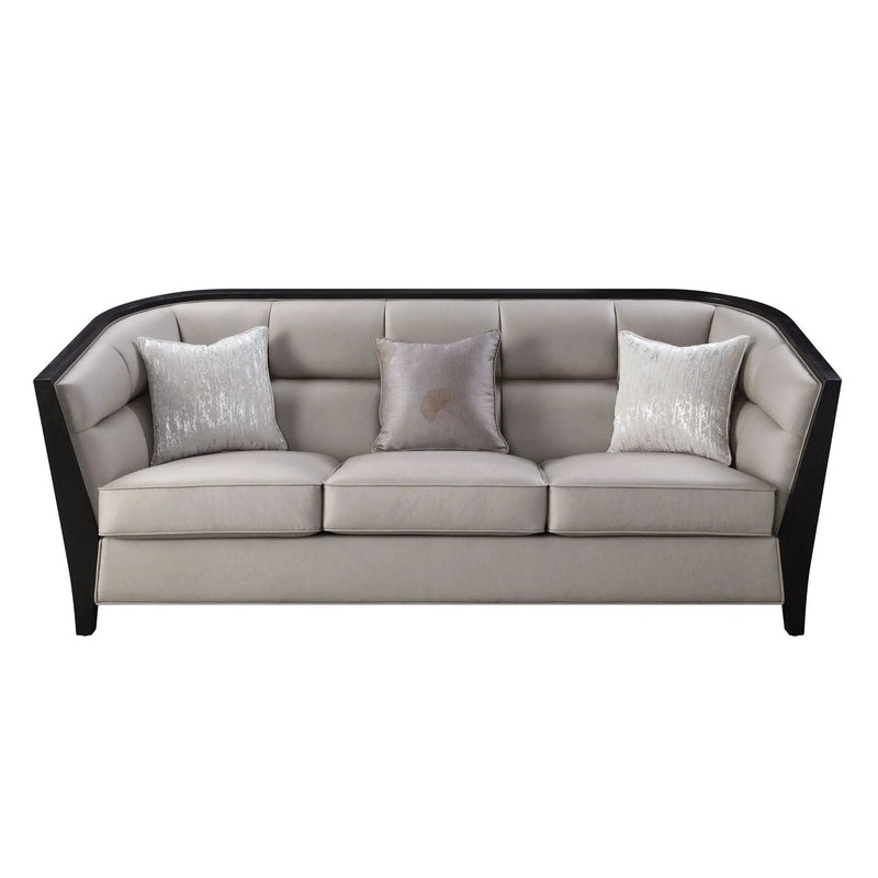 Zemocryss - Sofa With 3 Pillows - Beige Fabric by Unique Piece Furniture