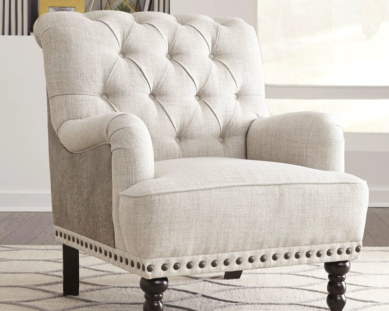Tartonelle - Accent Chair - Ivory / Taupe by Unique Piece Furniture