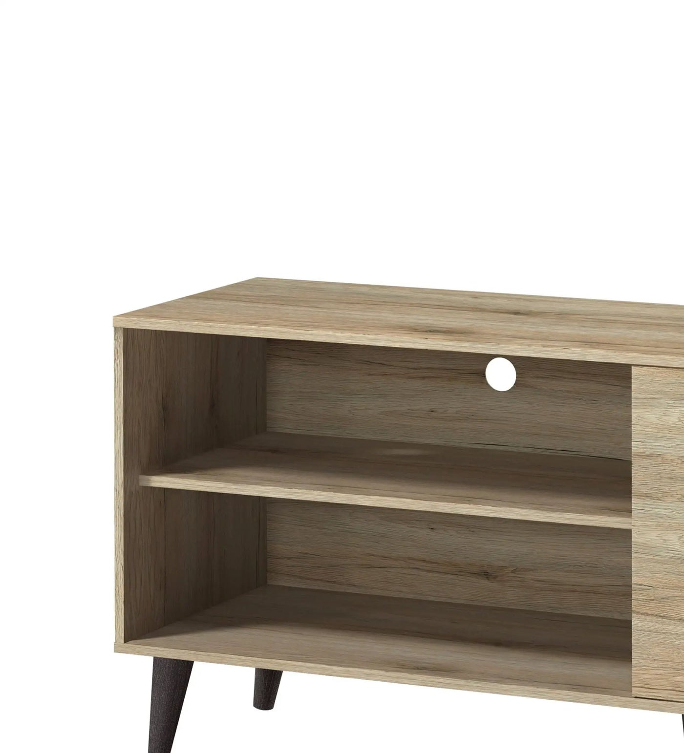 Amidon - TV Stand, With 2 Storage Shelves And 1 Cabinet by HouseOfZazla