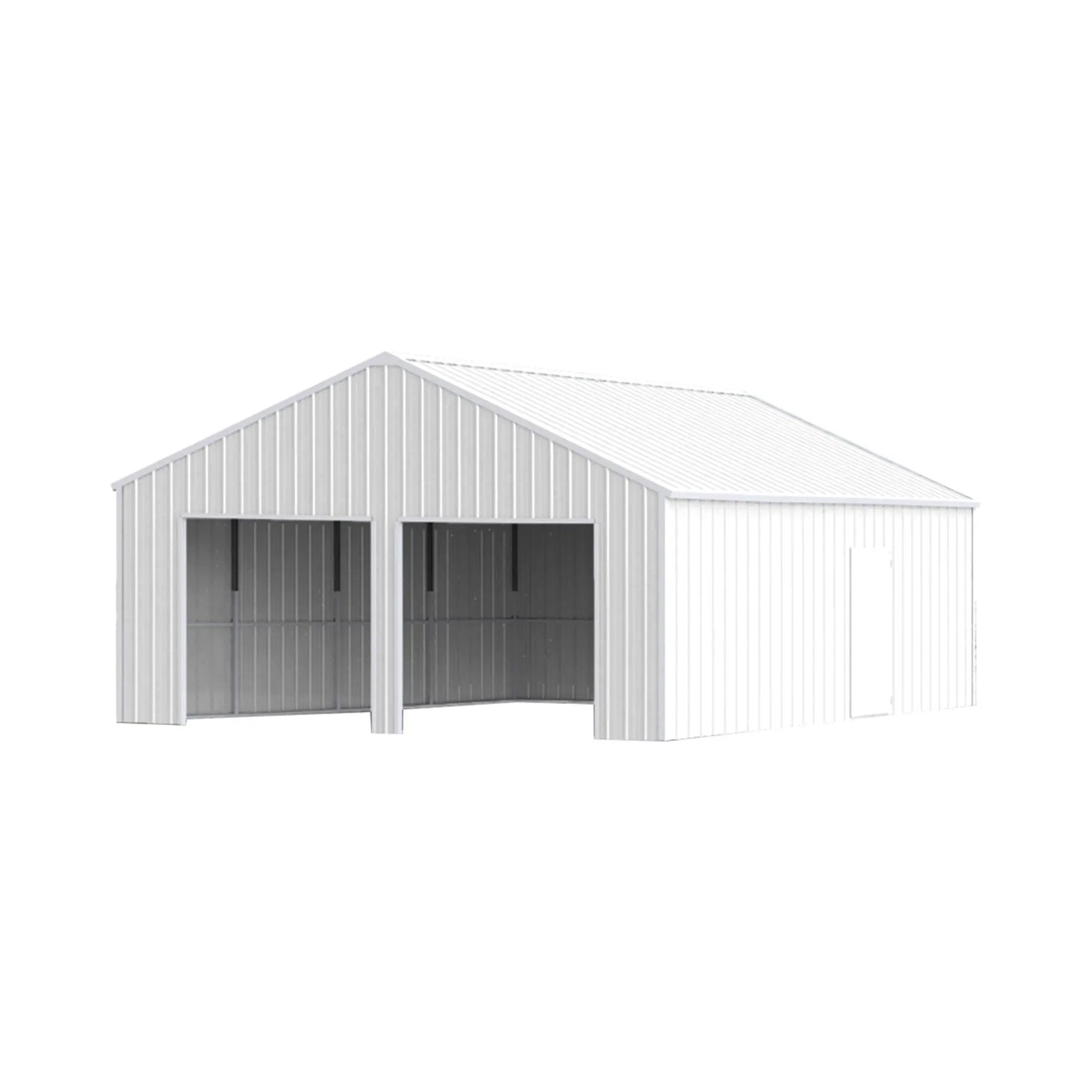 [25X33FT] Alora Heavy-Duty Double Garage Galvanized Steel Barn Shed (SAK61234) by SAKSBY WHOLESALE