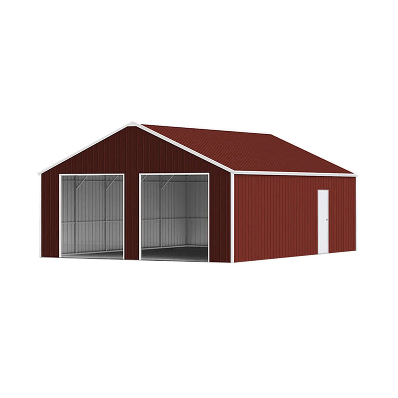 [25X33FT] Alora Heavy-Duty Dual-Door Galvanized Steel Storage Shed (SAK72345) by SAKSBY WHOLESALE