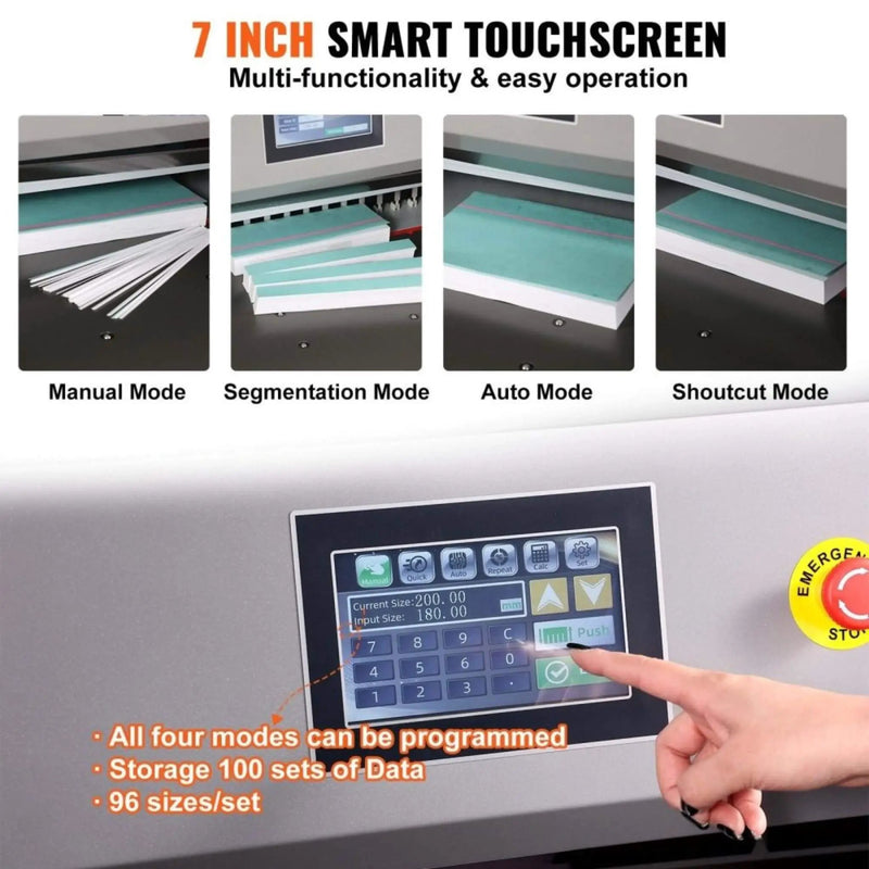 26-Inch Electric Heavy-Duty Hydraulic Paper Cutter Machine With Touchscreen (SAK92518) by SAKSBY WHOLESALE
