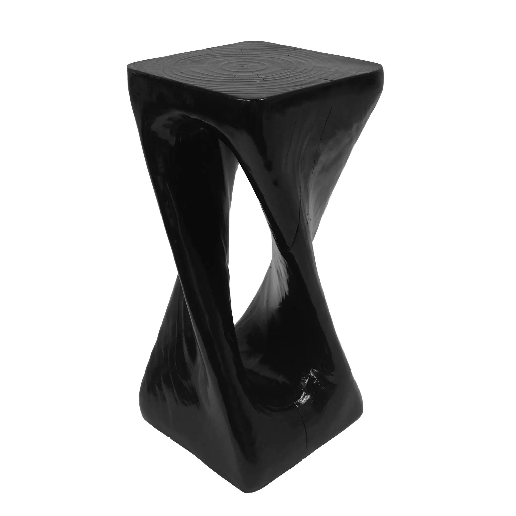 Outdoor Side Table Twist Shape End Table by BLAKHOM