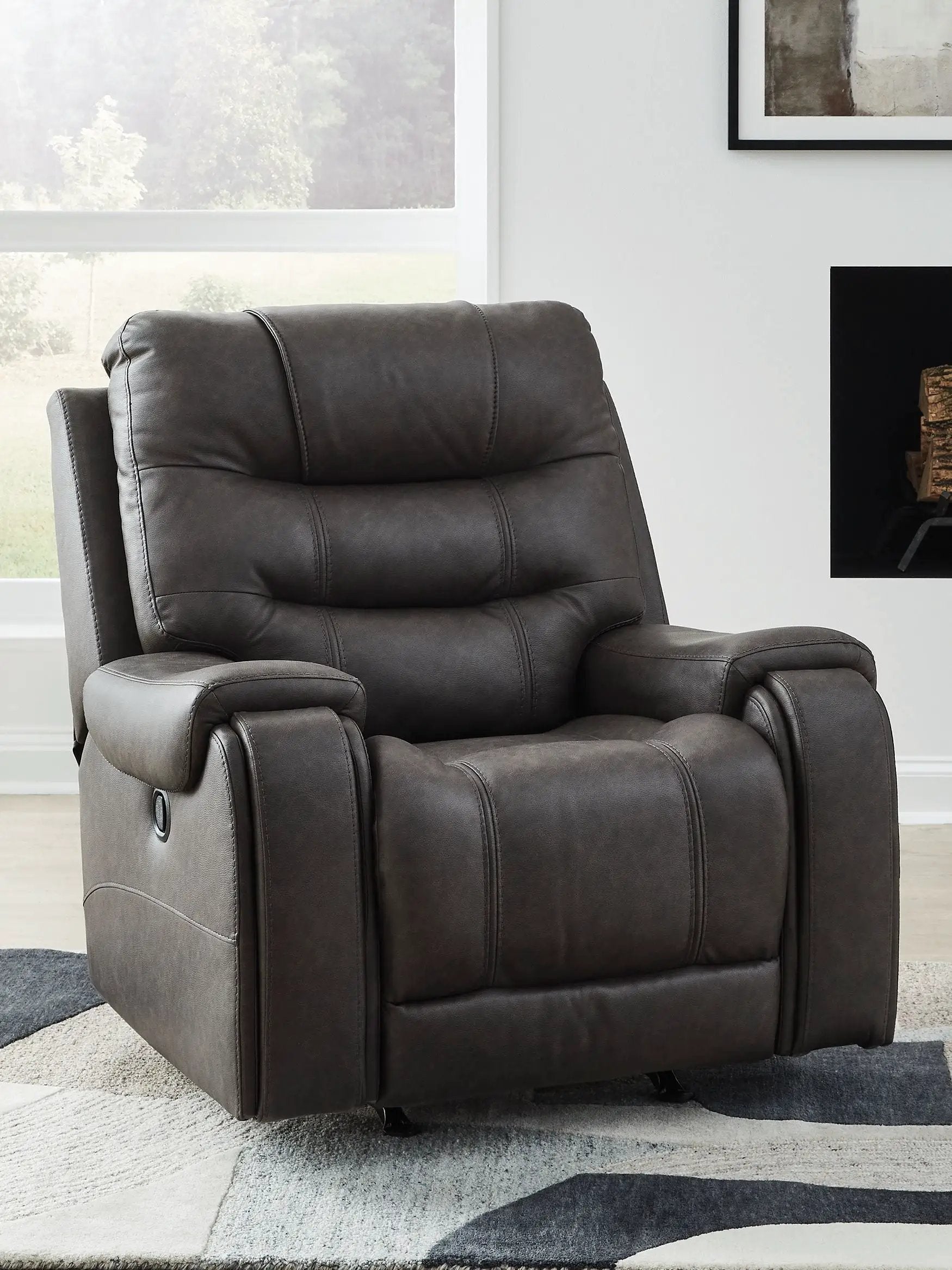 Femley - Rocker Recliner - Smoke by Unique Piece Furniture