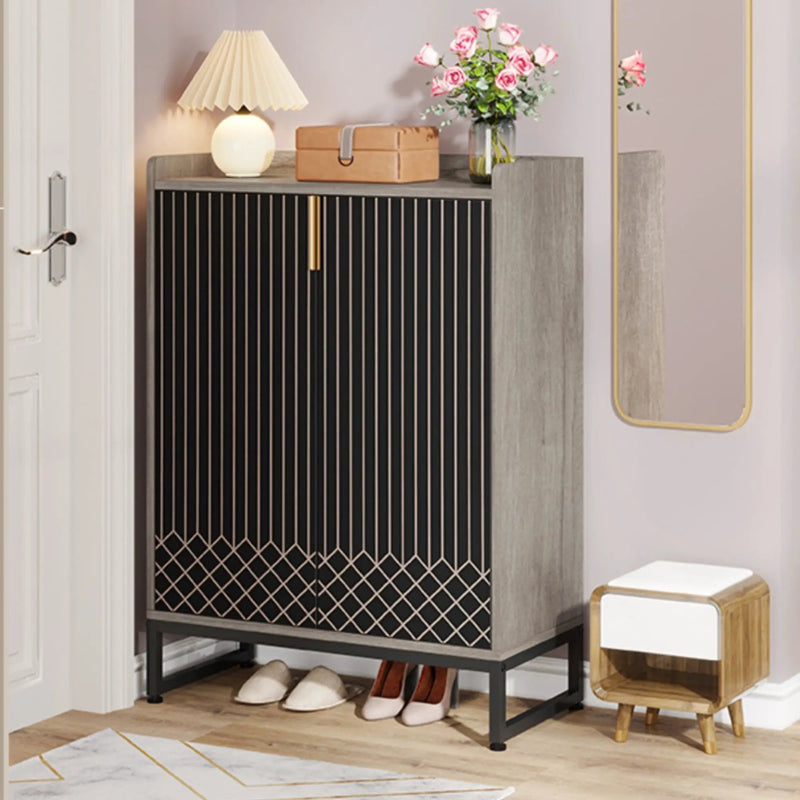 5 Tiers Shoe Storage Organizer With Doors