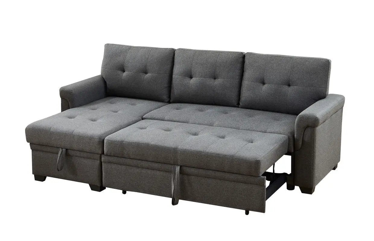 Sierra - Reversible Sleeper Sectional Sofa With Storage Chaise by Unique Piece Furniture