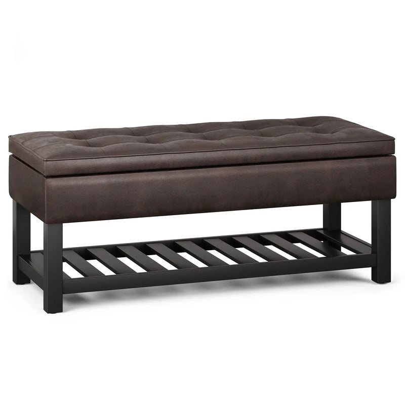 Cosmopolitan - Storage Ottoman Bench With Open Bottom by Unique Piece Furniture