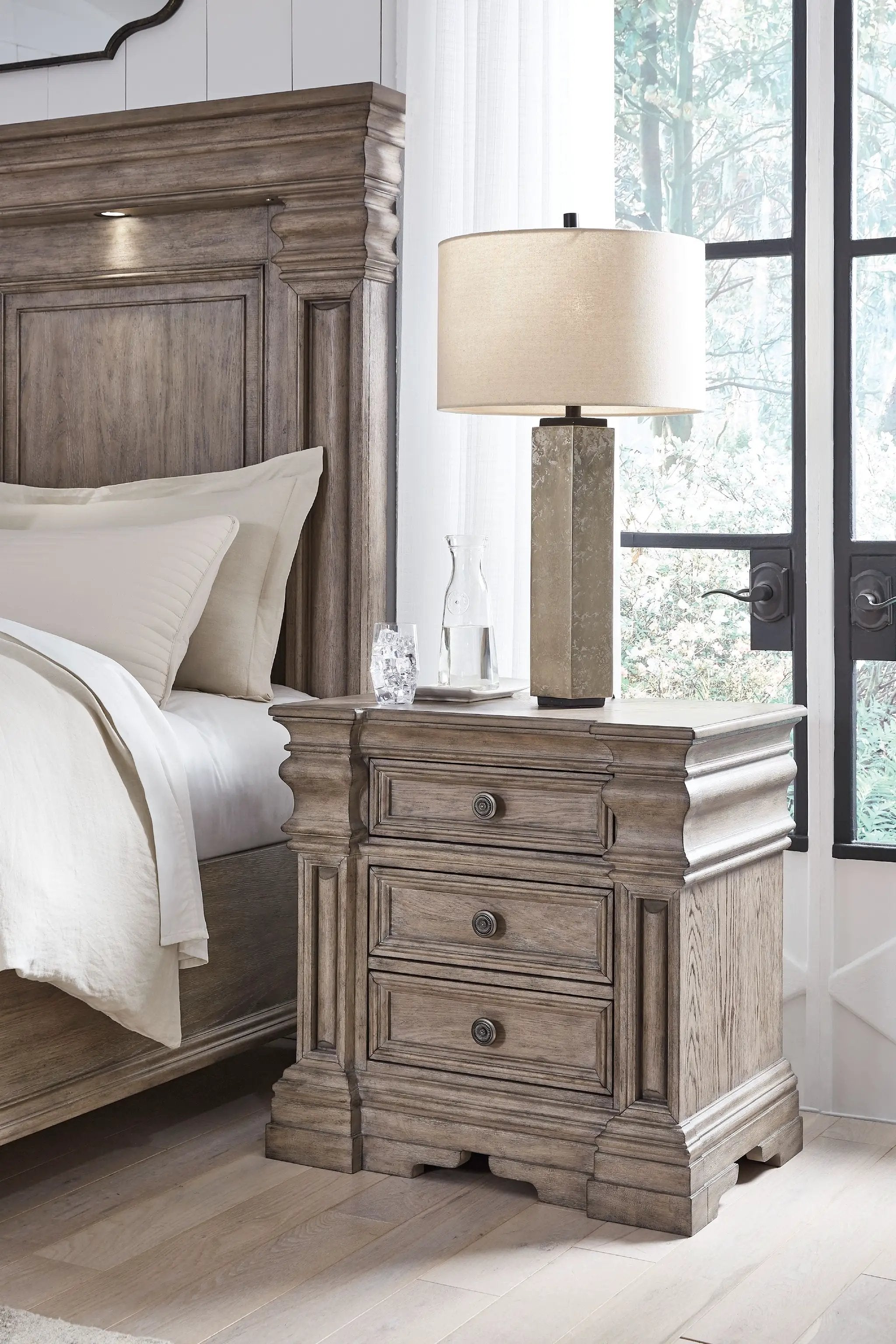 Blairhurst - Three Drawer Night Stand - Light Grayish Brown by Unique Piece Furniture
