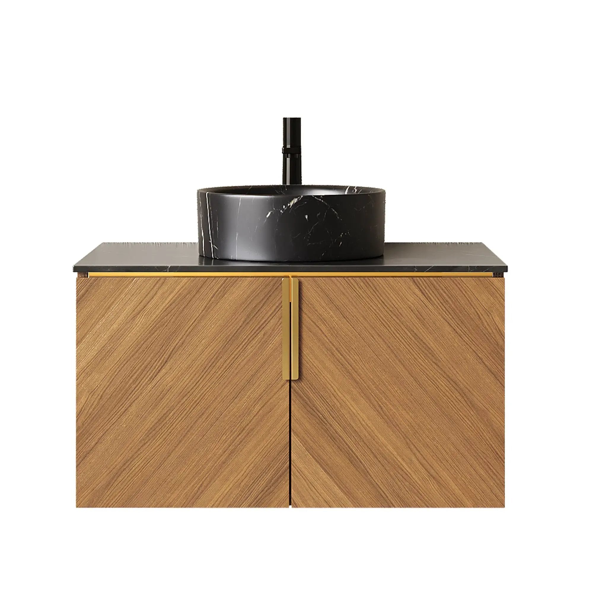 ARAI 30" Bathroom Vanity & Sink, Wall-Mounted Plywood Cabinet with Double Doors by HouseOfZazla