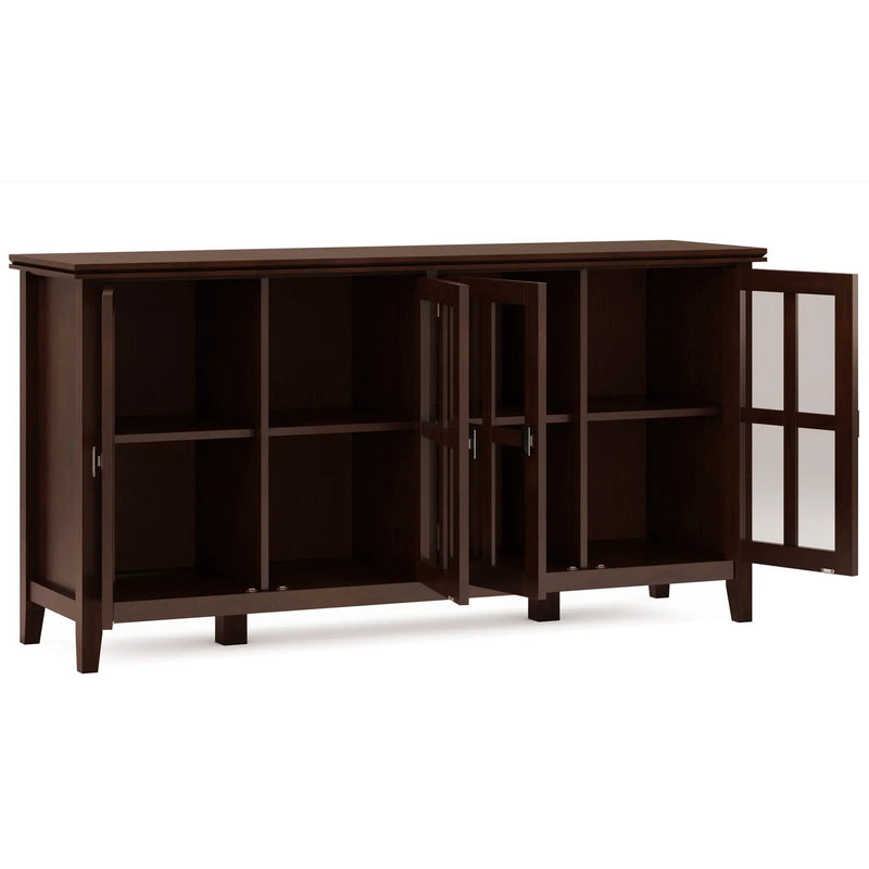 Artisan - Handcrafted Wide 4 Door Storage Cabinet by HouseOfZazla