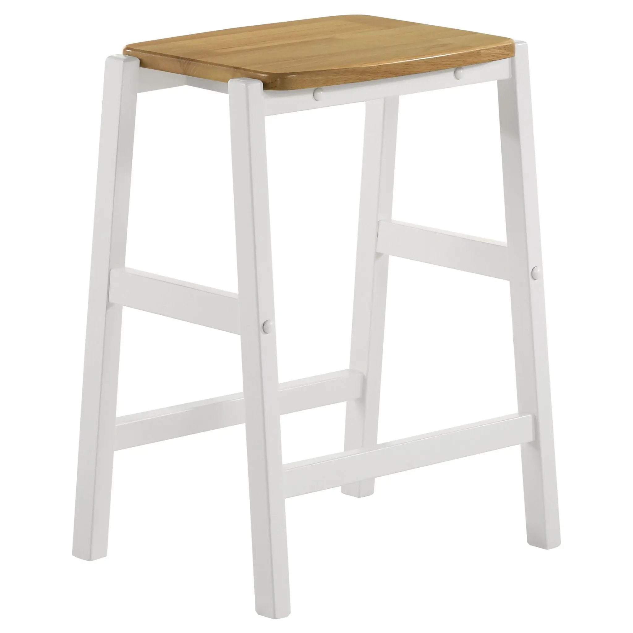 Cowichan - Backless Counter Stool (Set of 2) - White by HouseOfZazla