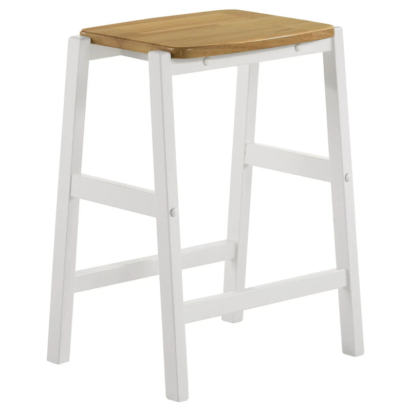 Cowichan - Backless Counter Stool (Set of 2) - White by HouseOfZazla