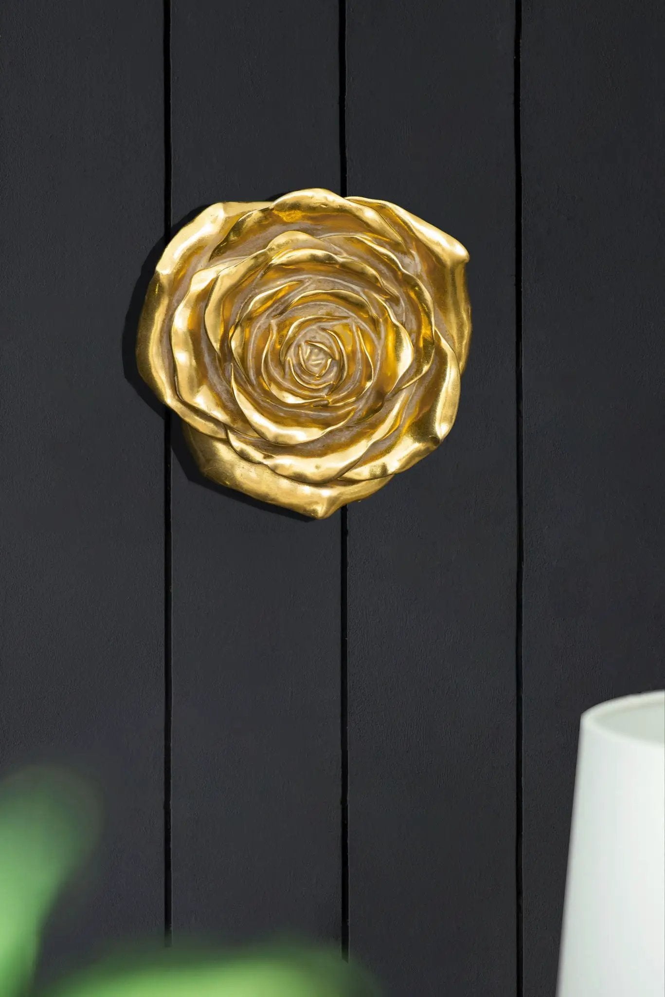 Rose Hanging Wall Accents (Set of 2) - Gold by Unique Piece Furniture