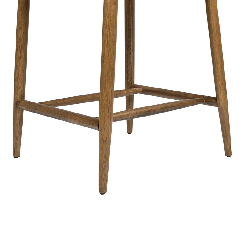 Locke - Modern Upholstered Counter Stool With Frame - Salt / Pepper by HouseOfZazla