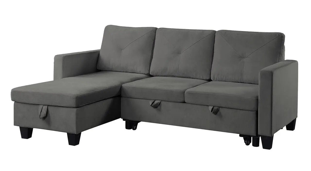 Nova - Reversible Sleeper Sectional Sofa With Storage Chaise by Unique Piece Furniture