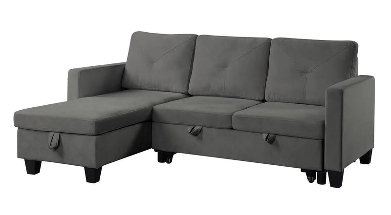 Nova - Reversible Sleeper Sectional Sofa With Storage Chaise by HouseOfZazla