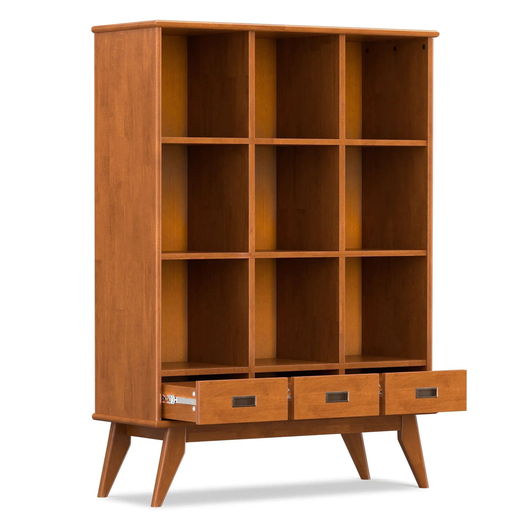 Draper - 9 Cube Storage With Drawers - Brown by HouseOfZazla