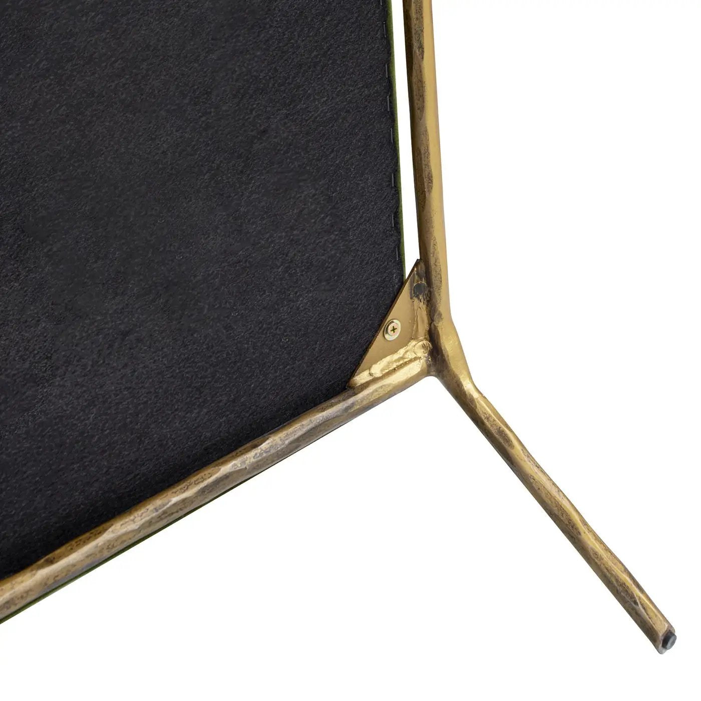 Aerin - Hammered Brass Upholstered Accent Arm Chair by Unique Piece Furniture