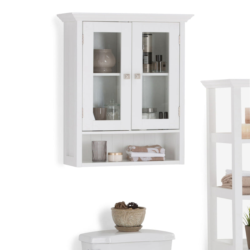 Acadian - Double Door Wall Cabinet - Pure White by HouseOfZazla