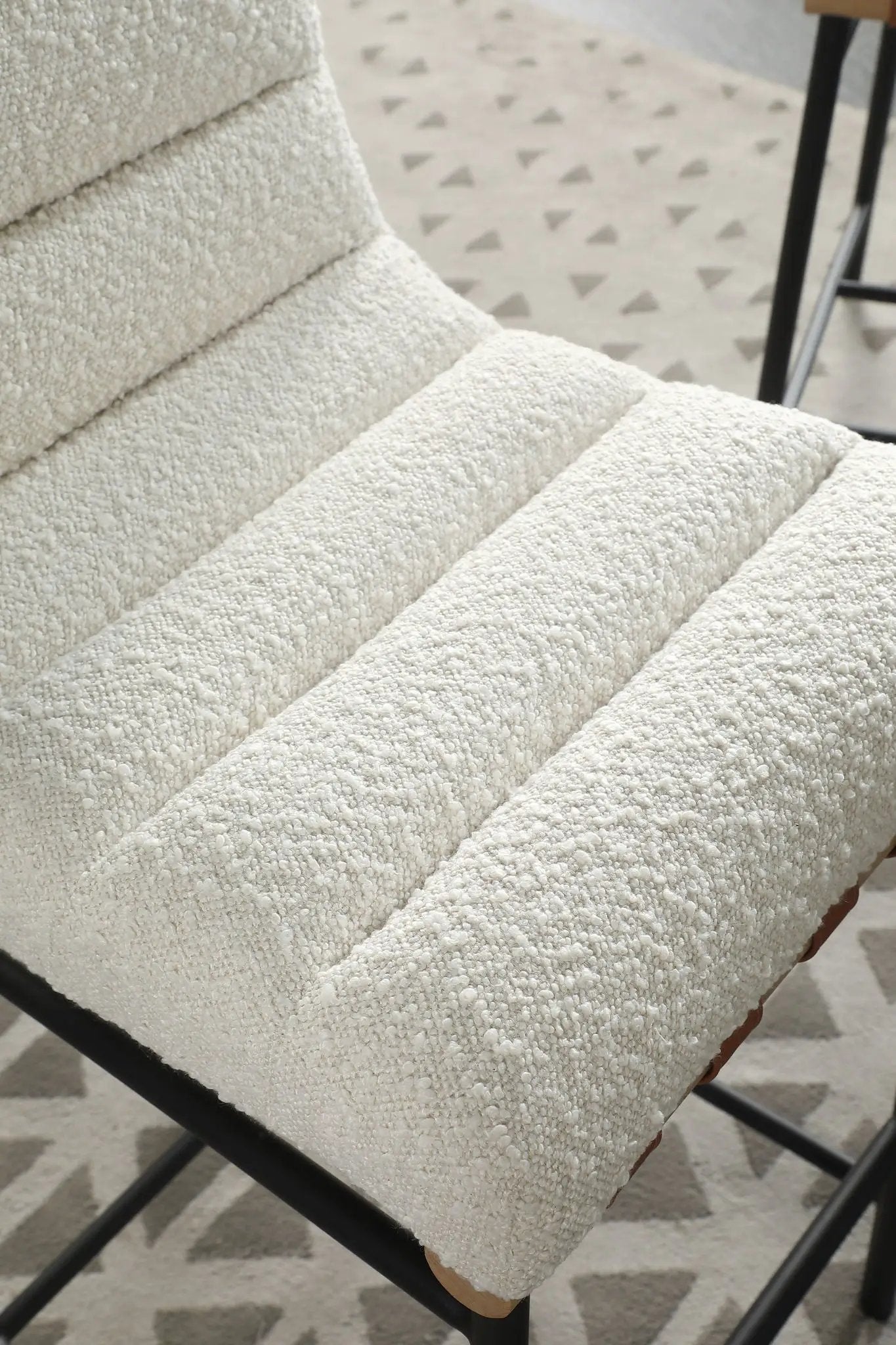 Lahni - 17" Boucle Fabric Counter Height Chair by Unique Piece Furniture