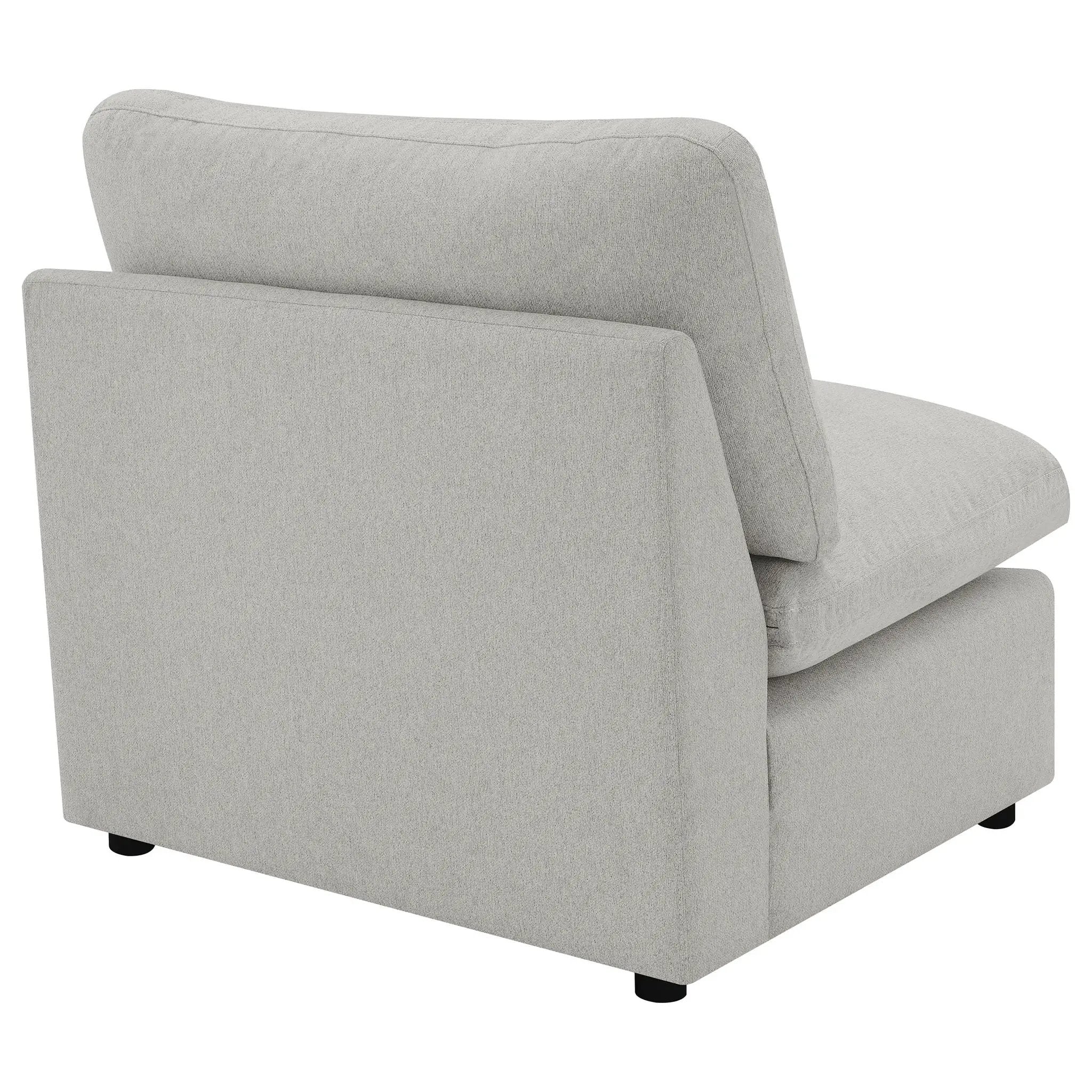 Collins Modular Armless Chair Grey by Unique Piece Furniture