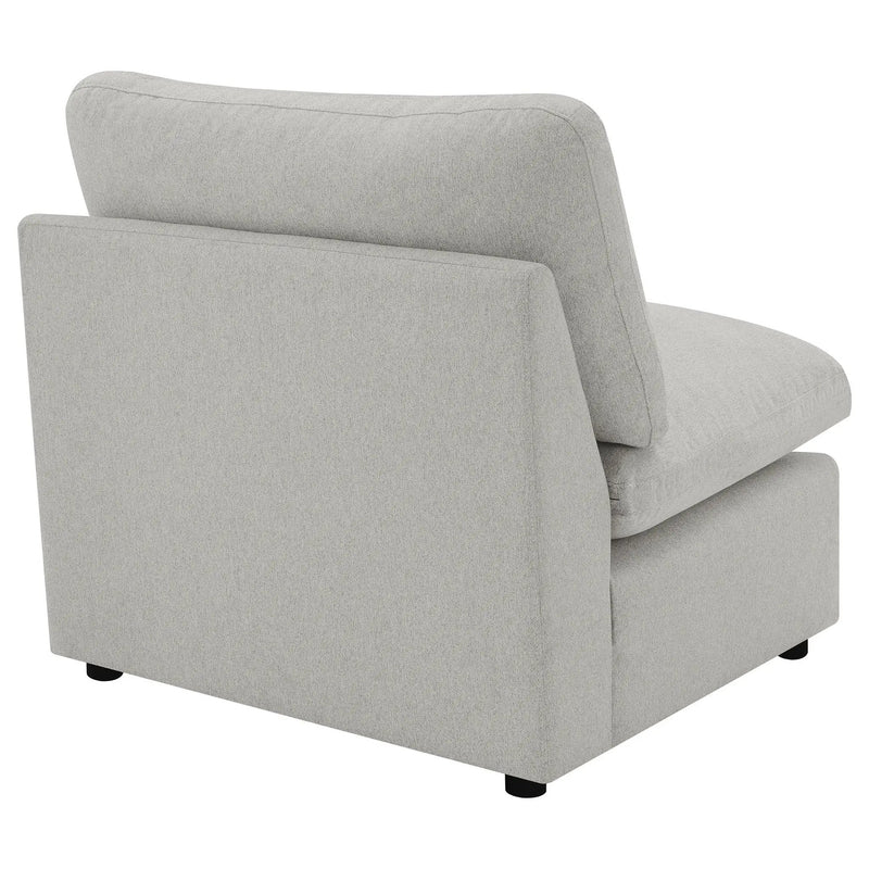Collins Modular Armless Chair Grey by Unique Piece Furniture