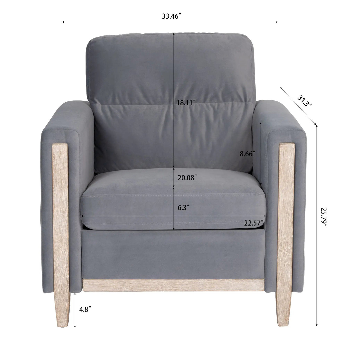 1 Seater Sofa by Unique Piece Furniture