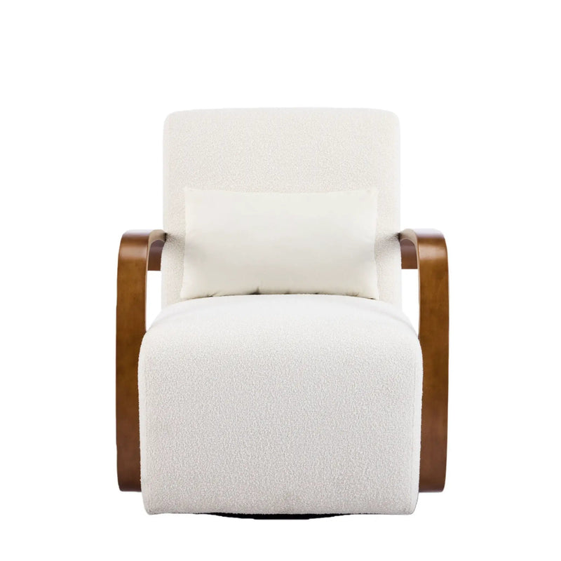 360° Swivel Accent Chair - Beige by HouseOfZazla