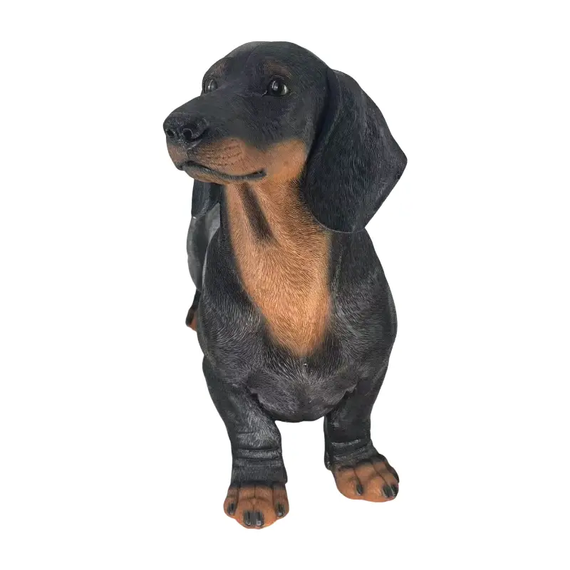 26" Black And Tan Dachshund Statue by HouseOfZazla