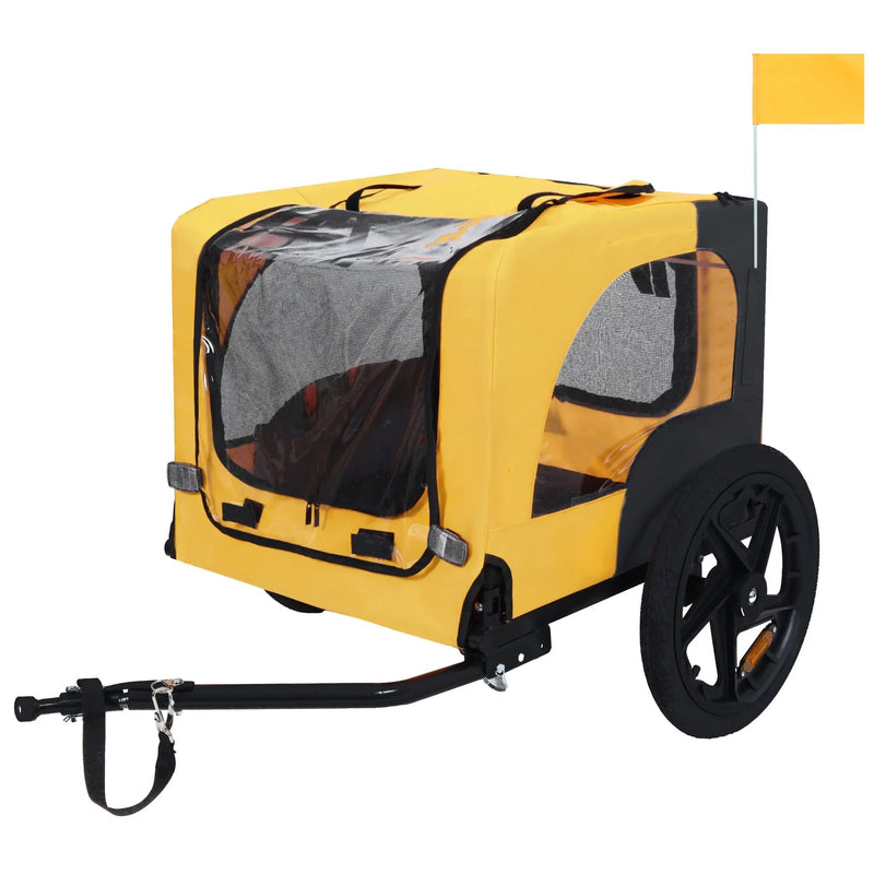 Pet Bike Trailer Dog Cart for Medium Dogs up to 66 lbs by HouseOfZazla