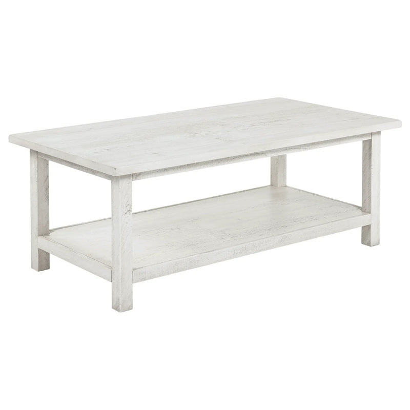 Payne 3-piece Coffee and End Table Set Distressed White by Unique Piece Furniture