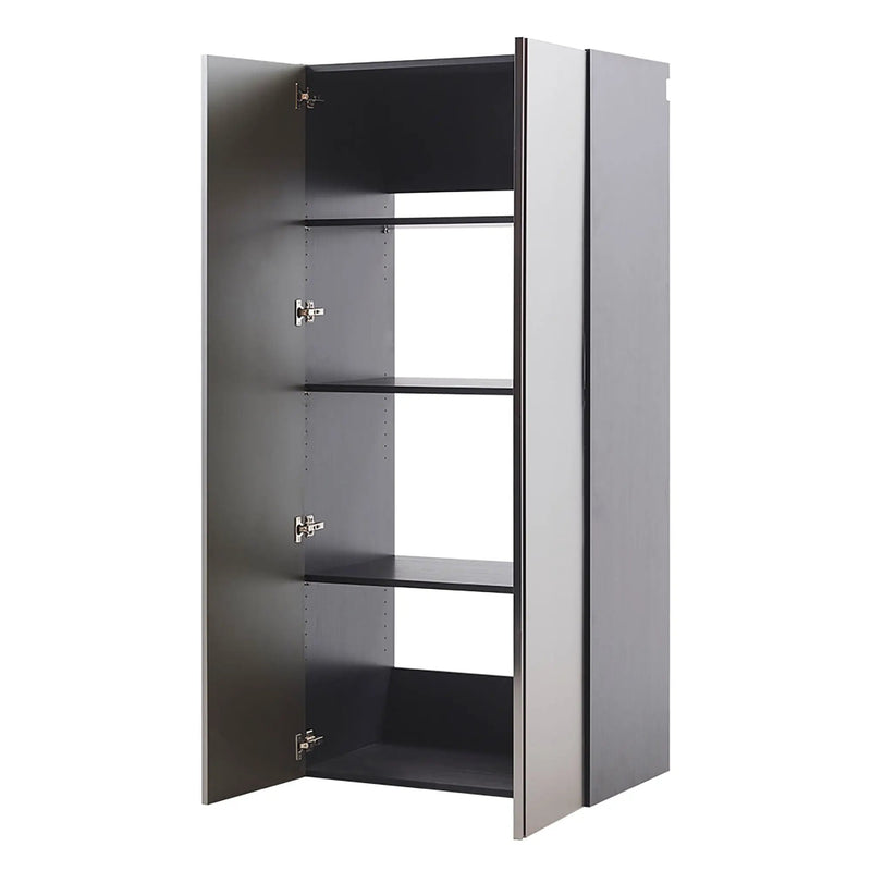 Nova Series - Wall Mounted Utility Storage Garage Cabinet - Dark Gray by HouseOfZazla