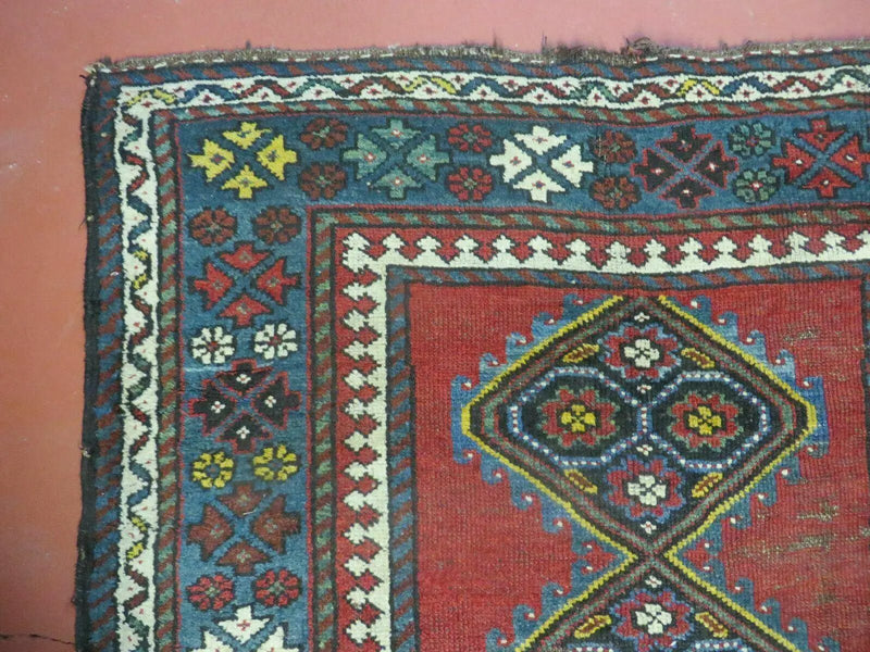 3' X 6' Antique 1920s Handmade Caucasian Karabagh Ganjeh Talesh Wool Rug Nice by Jewel Rugs