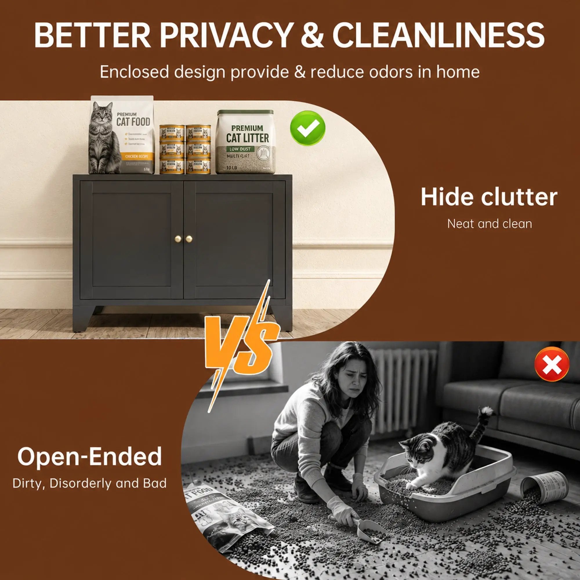 Metal Cat Litter Box Enclosure by HouseOfZazla