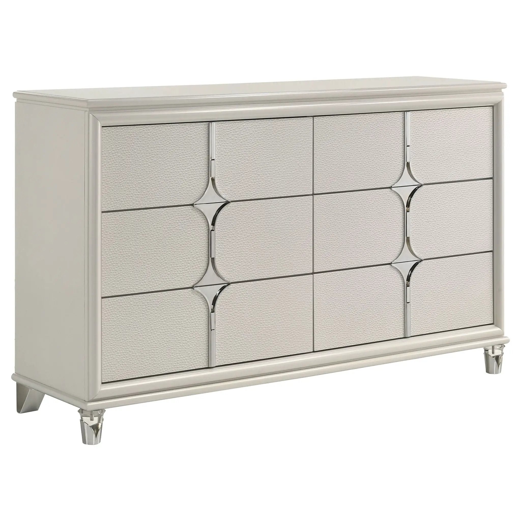 Olivia 4-piece Queen Bedroom Set Pearl White by Unique Piece Furniture