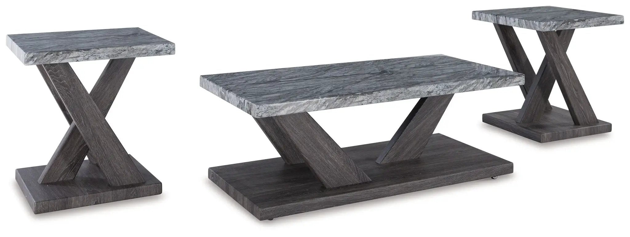 Bensonale - Occasional Table Set (Set of 3) - Brown / Gray by Unique Piece Furniture
