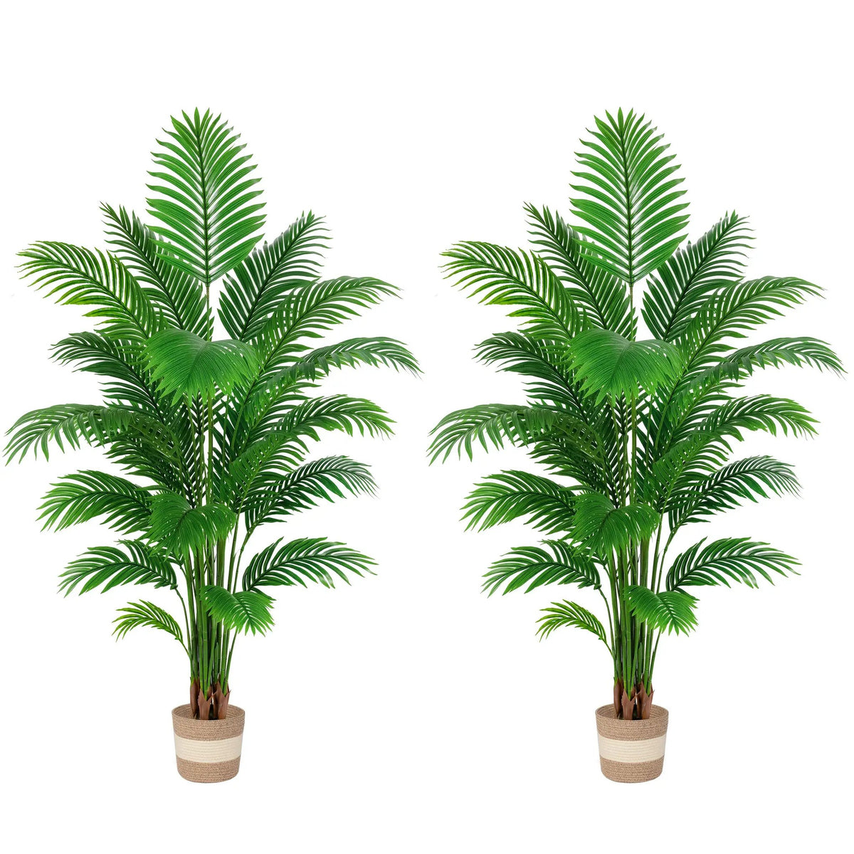 Artificial Palm Tree 6ft - Large Fake Tropical Tree (2 Pack) by HouseOfZazla