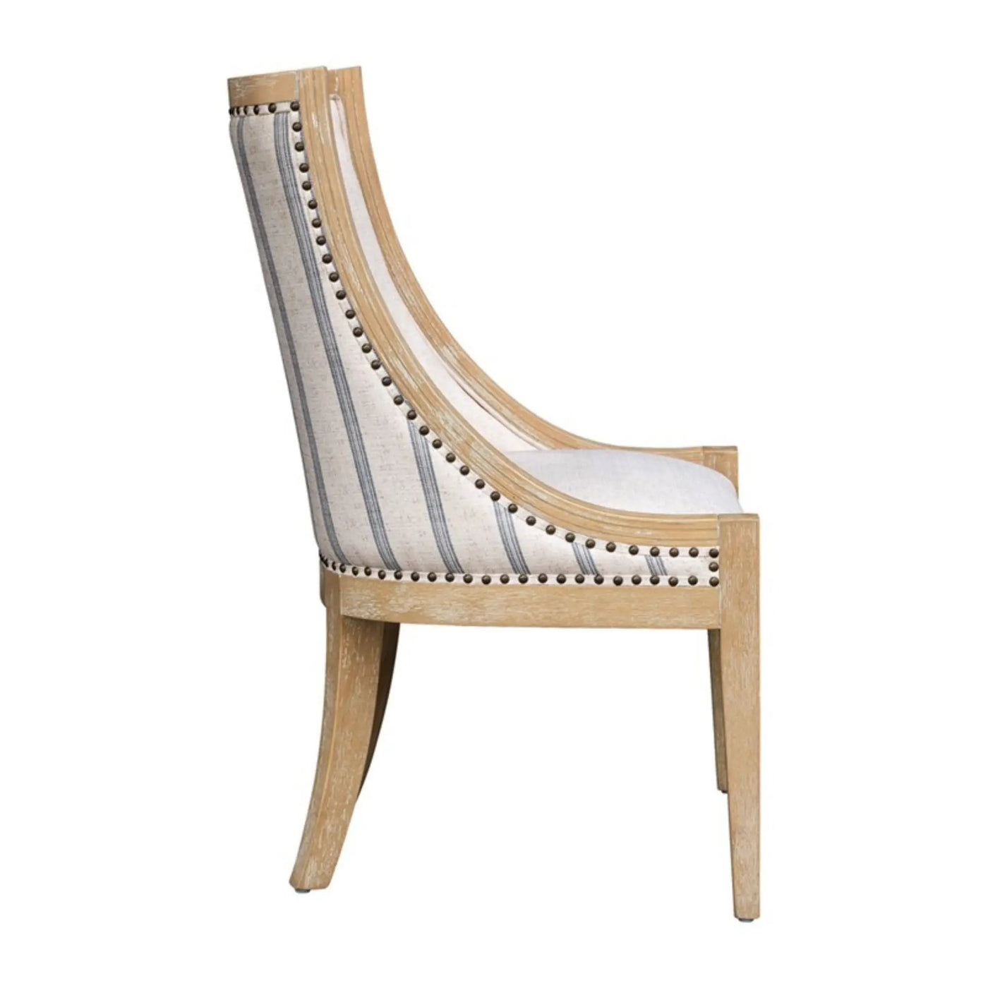 Upholstered Dining Chair With Nailhead Trim by HouseOfZazla