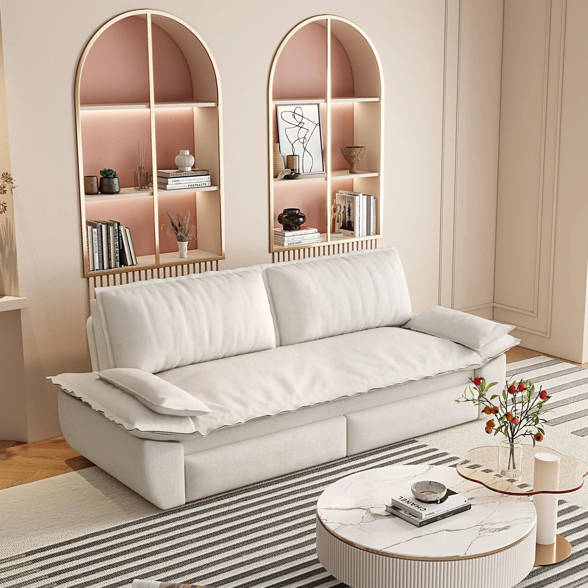 Queen Pull Out Sofa Bed, 3 In 1 Convertible Sleeper Sofa by HouseOfZazla
