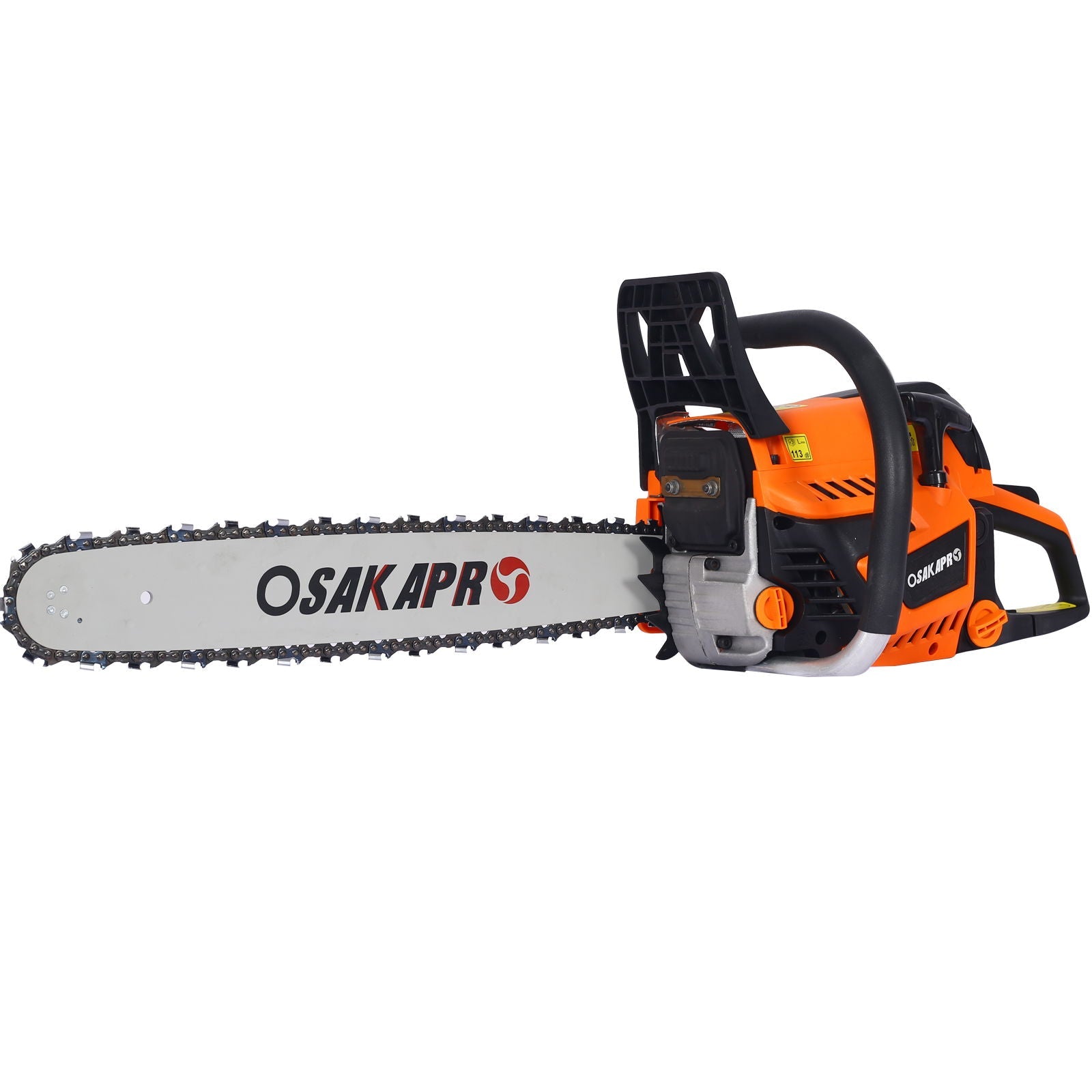 Professional Gasoline Chainsaw 20" 52Cc For Tree And Wood Cutting - Orange by HouseOfZazla