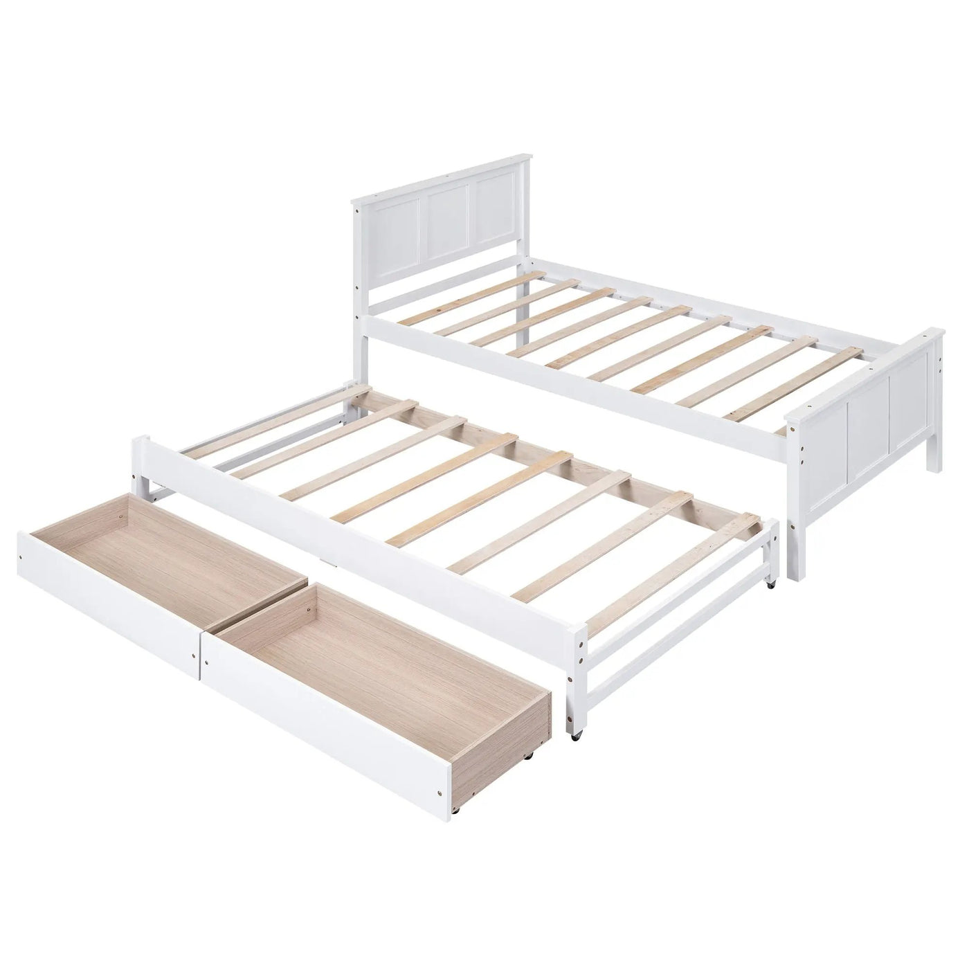 Platform Bed With Trundle And Drawers by HouseOfZazla