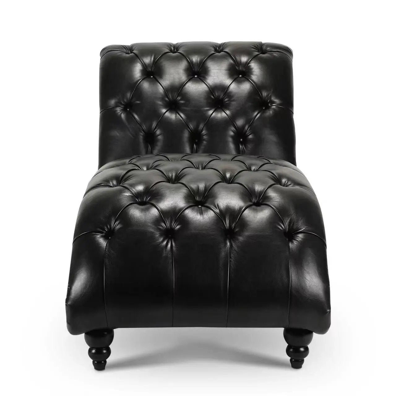 Tufted Armless Chaise Lounge by Unique Piece Furniture
