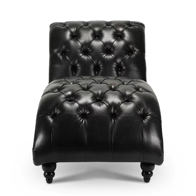 Tufted Armless Chaise Lounge by Unique Piece Furniture