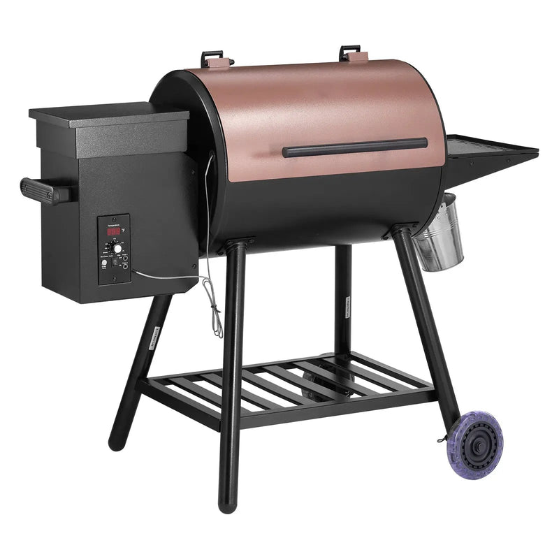 Wood Pellet Grill Smoker Outdoor Electric BBQ Grills 456 Sq.in Cook Area by HouseOfZazla