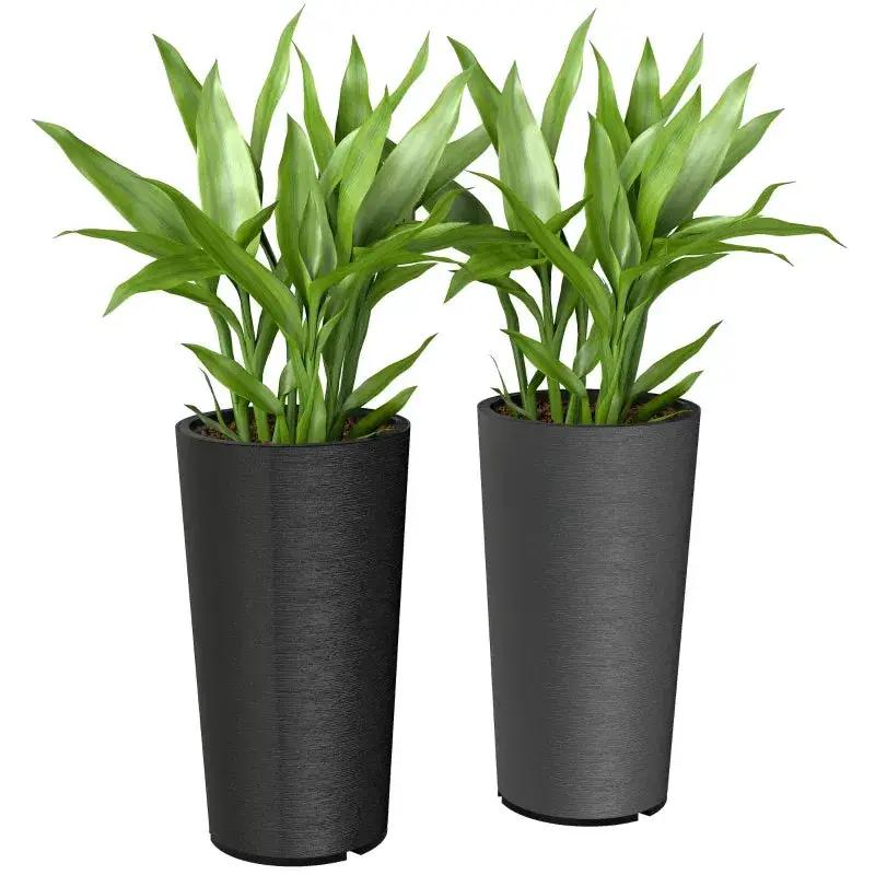 Set of 2 Stackable Large Flower Pots by HouseOfZazla