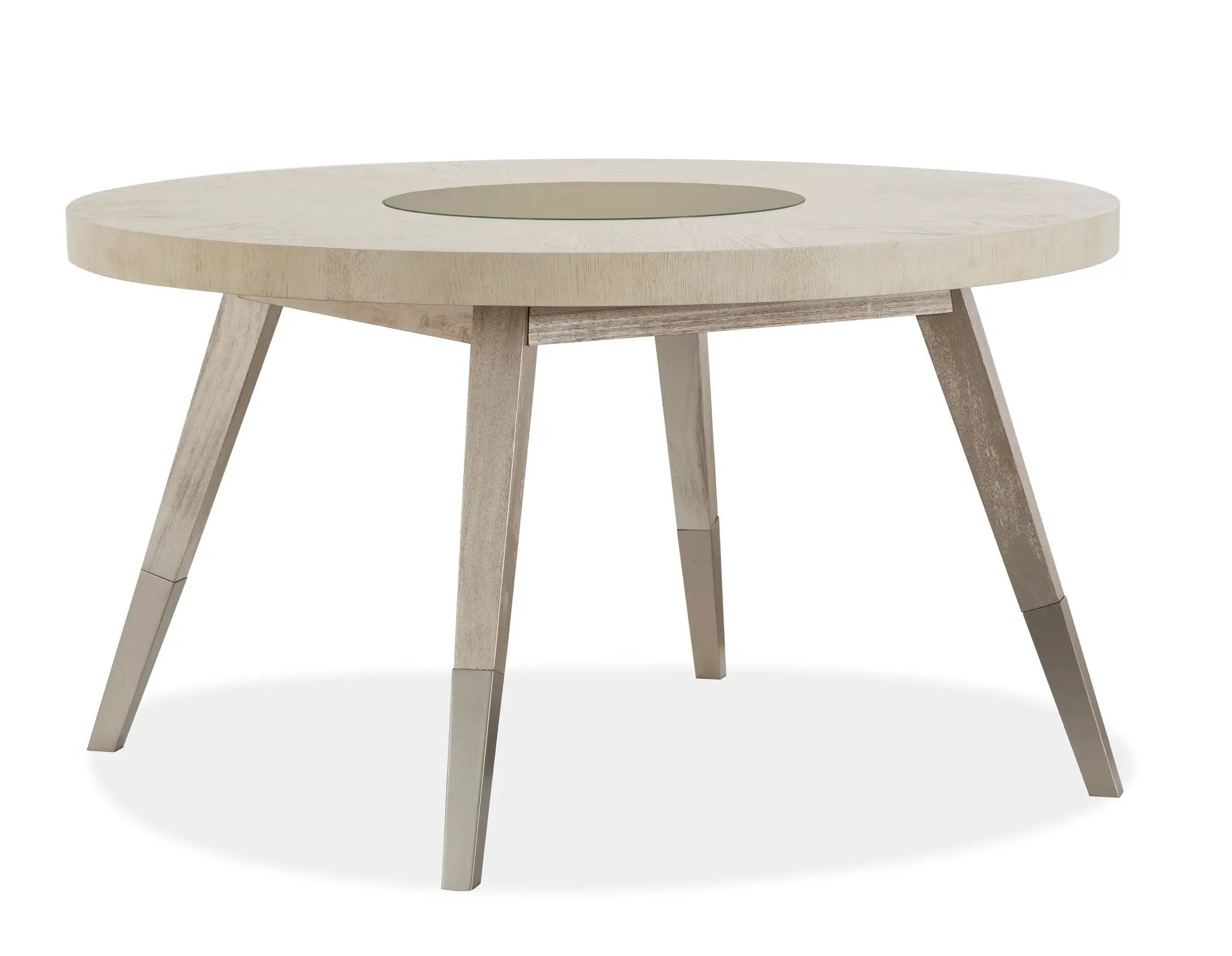 Lenox - Round Dining Table - Warm Silver by Unique Piece Furniture
