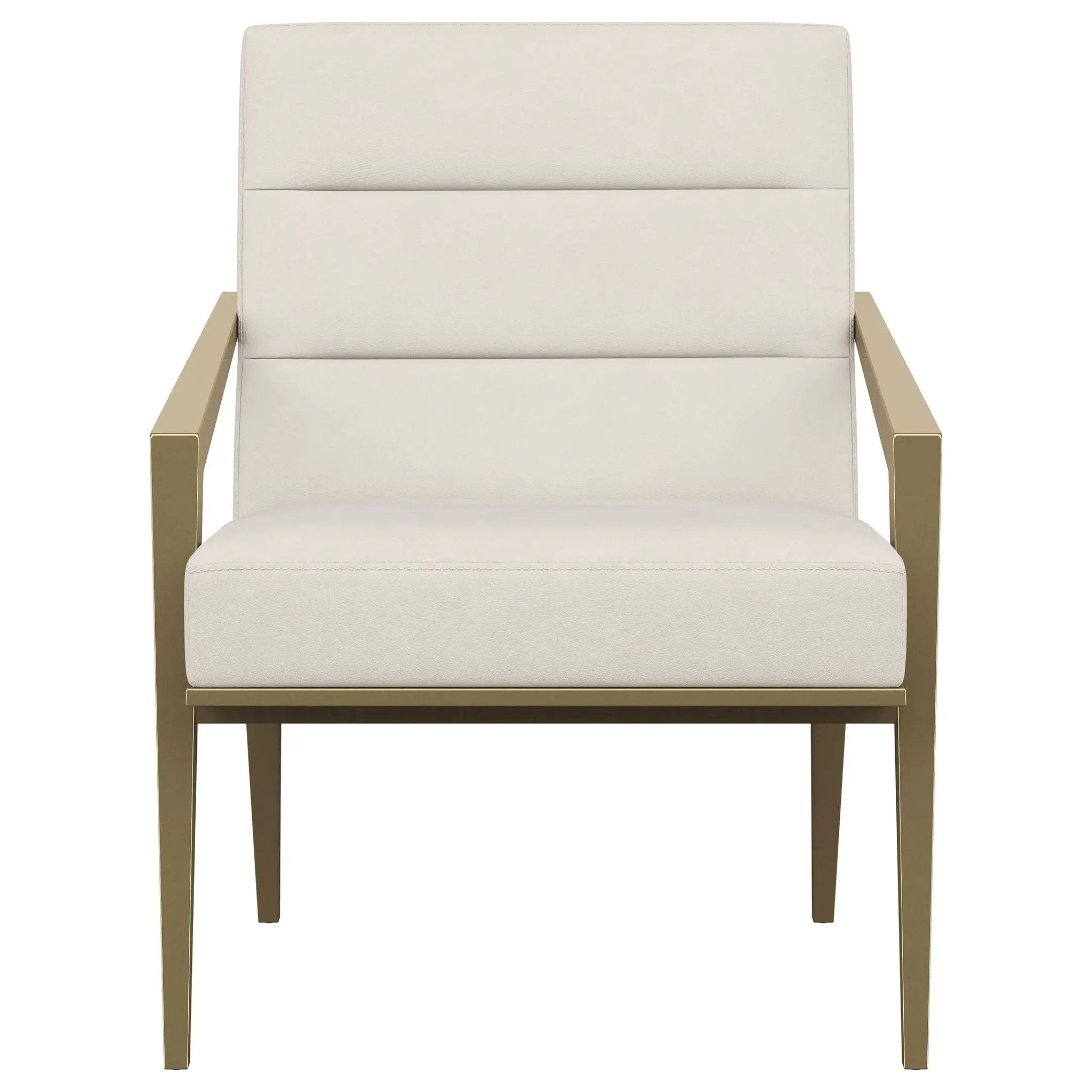 Kirra Upholstered Metal Arm Accent Chair Cream by Unique Piece Furniture